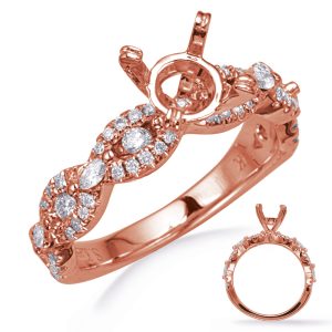 Rose Gold Diamond Engagement Ring Rose Gold Diamond Engagement Ring