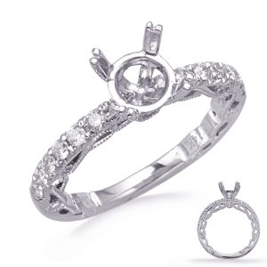White Gold Diamond Engagement Ring White Gold Diamond Engagement Ring