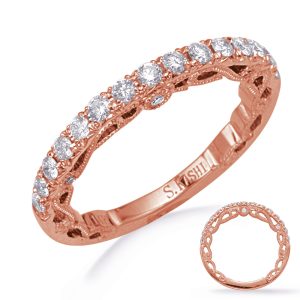 Rose Gold Diamond Wedding Band Rose Gold Diamond Wedding Band