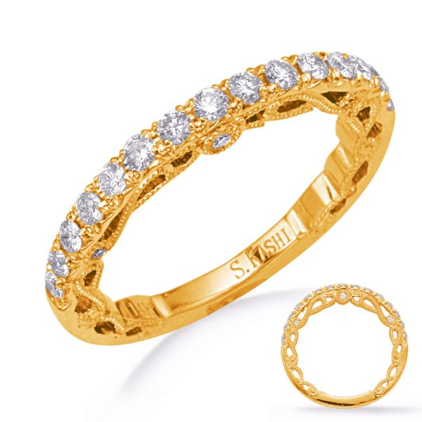 14KY Round Wedding Band