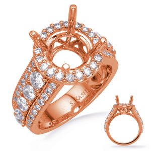 Rose Gold Diamond Engagement Ring Rose Gold Diamond Engagement Ring