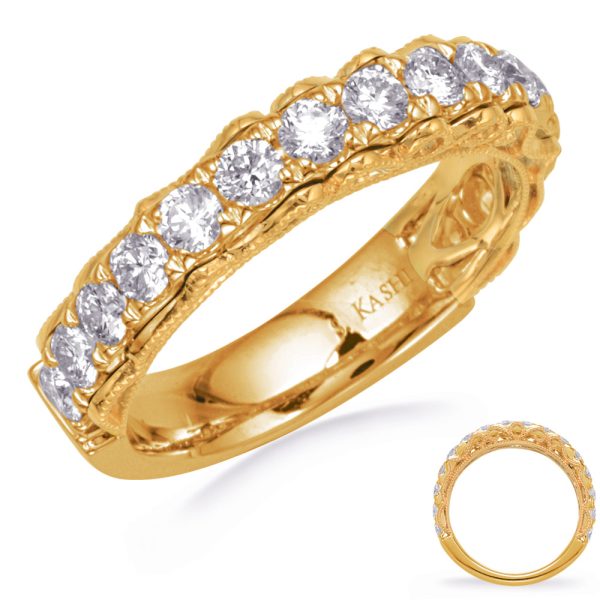 14KY Round Wedding Band