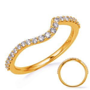 Yellow Gold Diamond Weddding Band Yellow Gold Diamond Weddding Band