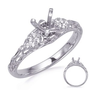Carat Round Diamond #En8312-1wg