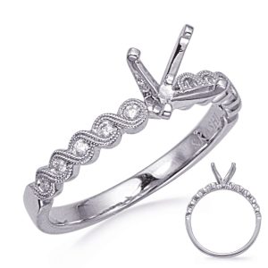 Carat Round Diamond #En8314-1wg Carat Round Diamond #En8314-1wg