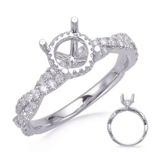Carat Round Diamond #En8322-1wg Carat Round Diamond #En8322-1wg
