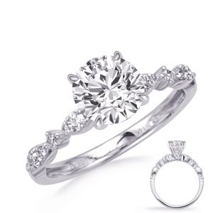 White Gold Engagement Ring White Gold Engagement Ring