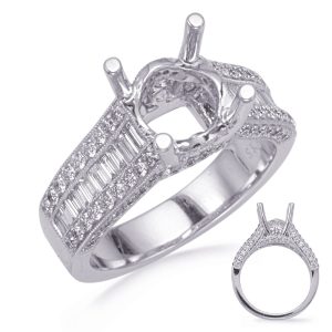 Carat Baguette Diamond #En8324-2wg Carat Baguette Diamond #En8324-2wg