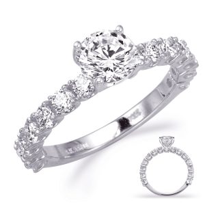 White Gold Engagement Ring White Gold Engagement Ring