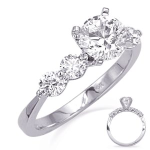 White Gold Engagement Ring White Gold Engagement Ring