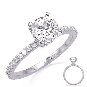White Gold Engagement Ring White Gold Engagement Ring