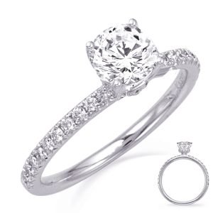 White Gold Engagement Ring White Gold Engagement Ring