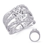 Carat Round Diamond #En8336-3wg