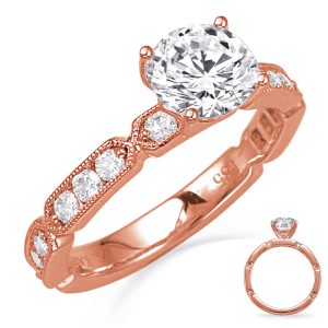 Rose Gold Engagement Ring Rose Gold Engagement Ring
