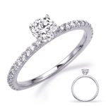 Carat Round Diamond #En8339-1wg