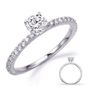 Carat Round Diamond #En8339-1wg Carat Round Diamond #En8339-1wg