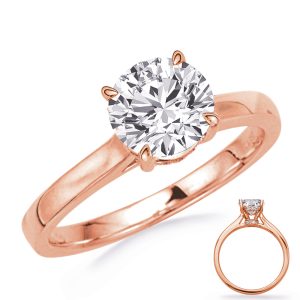 Rose & White Gold Engagement Ring Rose & White Gold Engagement Ring