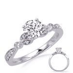 Carat Round Diamond #En8353-1wg