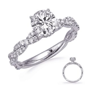 White Gold Engagement Ring White Gold Engagement Ring