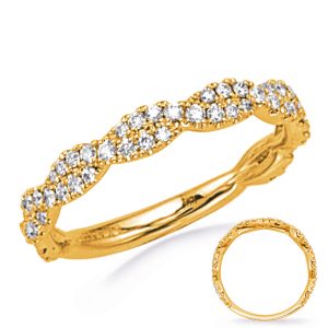 Yellow Gold Matching Diamond Band Yellow Gold Matching Diamond Band