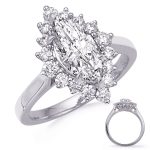 Carat Round Diamond #En8360-8x4mwg