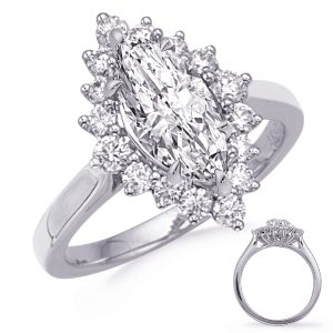 White Gold Engagement Ring White Gold Engagement Ring