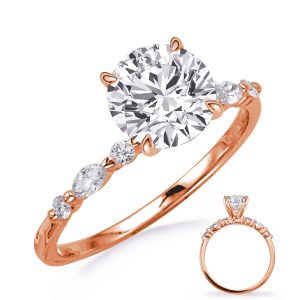 Rose Gold Engagement Ring Rose Gold Engagement Ring