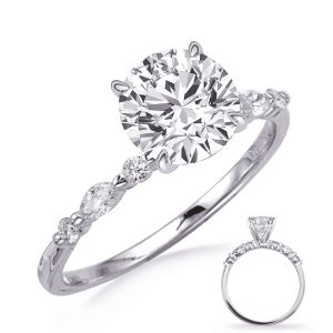 White Gold Engagement Ring White Gold Engagement Ring