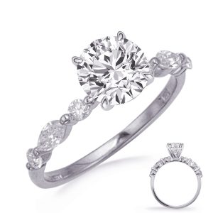 White Gold Engagement Ring White Gold Engagement Ring