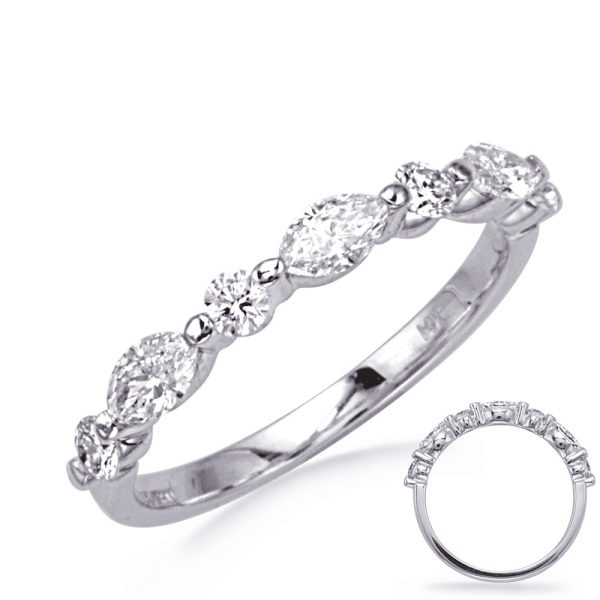 14KW Marquise Wedding Band