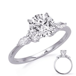 White Gold Engagement Ring White Gold Engagement Ring