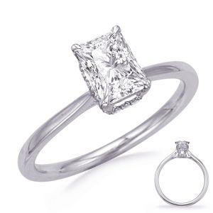 White Gold Engagement Ring White Gold Engagement Ring