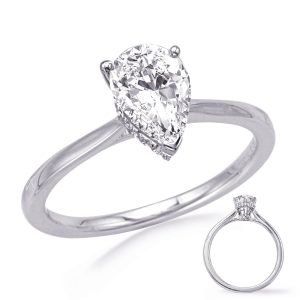 White Gold Engagement Ring White Gold Engagement Ring