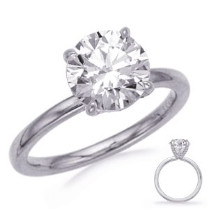 White Gold Engagement Ring White Gold Engagement Ring