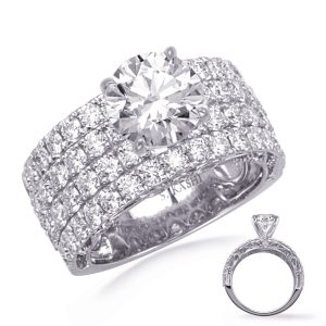 White Gold Engagement Ring White Gold Engagement Ring