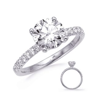 White Gold Engagement Ring White Gold Engagement Ring