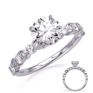 White Gold Engagement Ring White Gold Engagement Ring
