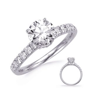 White Gold Engagement Ring White Gold Engagement Ring