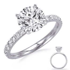 Carat Round Diamond #En8412-2wg Carat Round Diamond #En8412-2wg