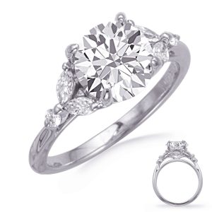 White Gold Engagement Ring White Gold Engagement Ring