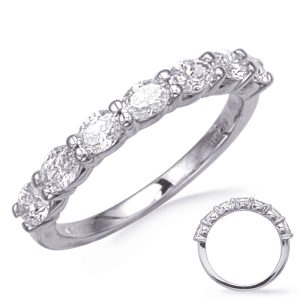 White Gold Oval Band White Gold Oval Band