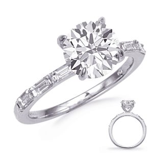 Baguette Diamond Engagement Ring Baguette Diamond Engagement Ring