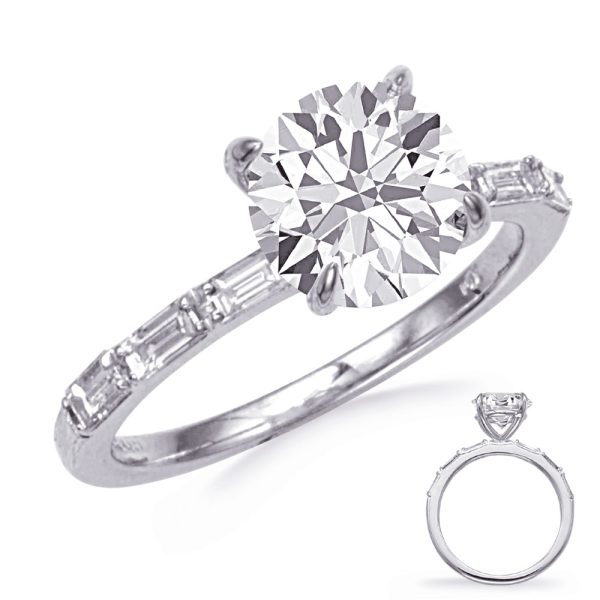 Baguette Diamond Engagement Ring