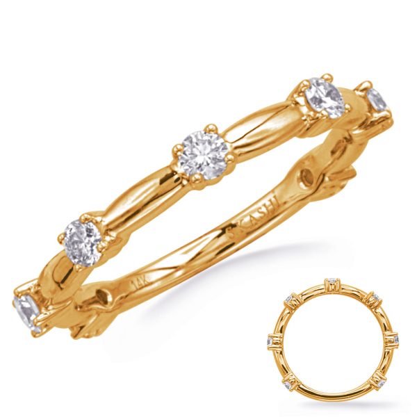 14KY Round Wedding Band