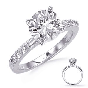 Baguette Diamond Engagement Ring Baguette Diamond Engagement Ring