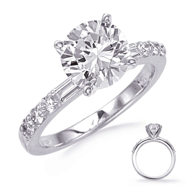 Baguette Diamond Engagement Ring