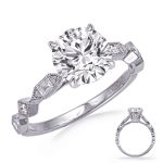 Carat Baguette Diamond #En8428-15wg
