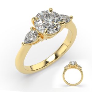 Yellow Gold Pear Shape Engagement Ring Yellow Gold Pear Shape Engagement Ring