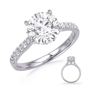 White Gold Engagement Ring White Gold Engagement Ring