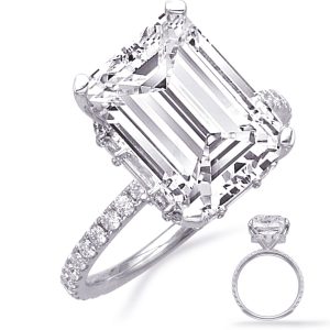 White Gold Engagement Ring White Gold Engagement Ring